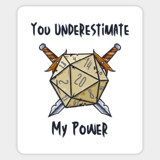 You Underestimate My Power - meme crossover Sticker